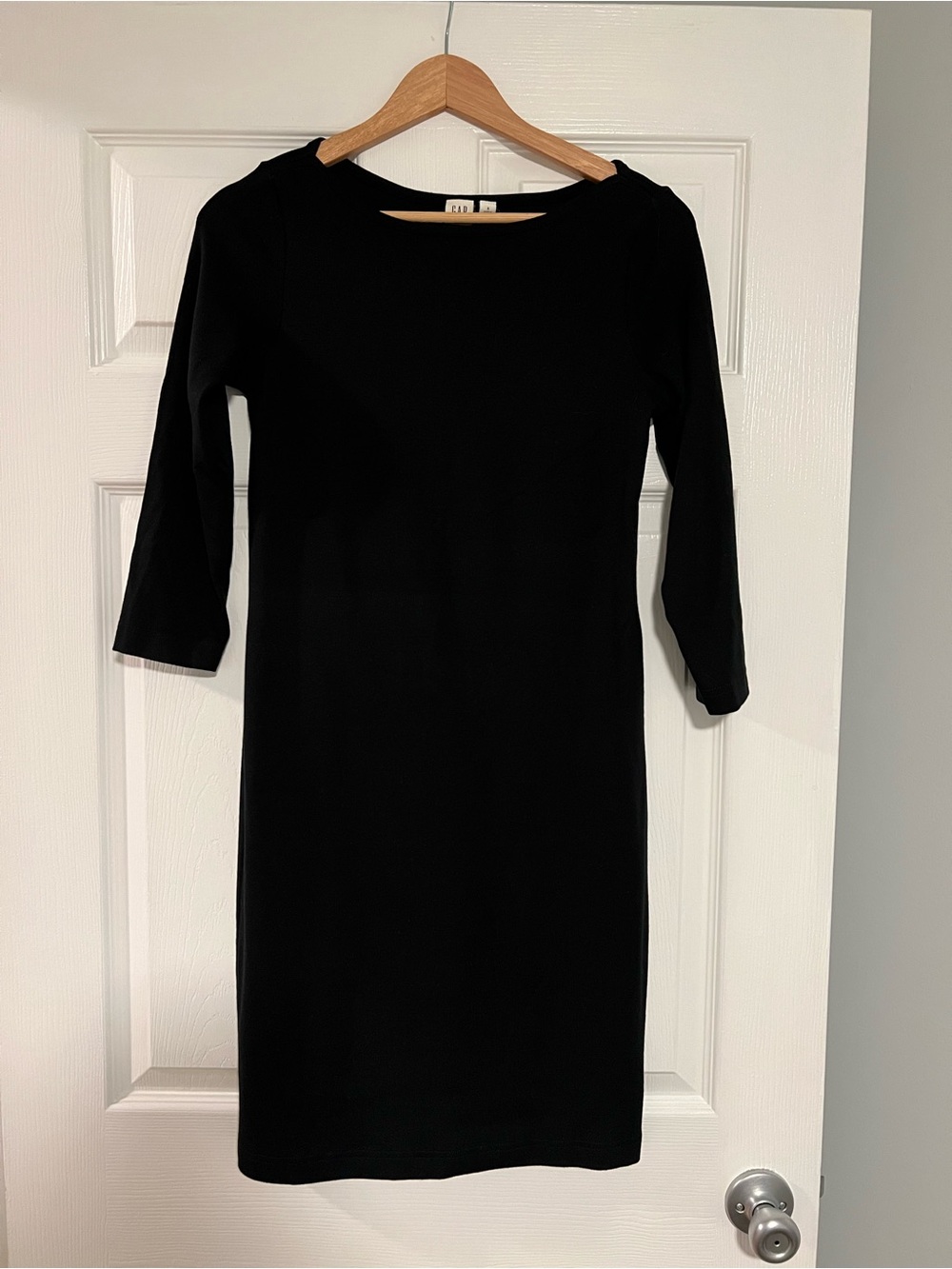 GAP Black Long Sleeve Sheath Dress